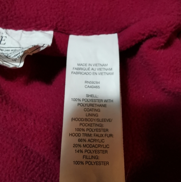 Magenta Kids Winter Jacket - Picture 4 of 4